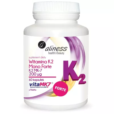 Aliness Witamina K2 Mono Forte Suplement Diety 60 Kapsułek