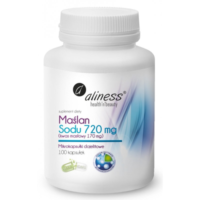 Aliness Maślan Sodu 720mg Suplement Diety 100 Kapsułek