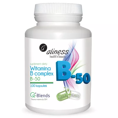 Aliness Suplement Diety Witamina B Complex B-50 100 Kapsułek