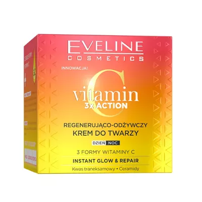 Eveline Vitamin 3x Action Regenerująco-Odżywczy Krem do Twarzy 50ml