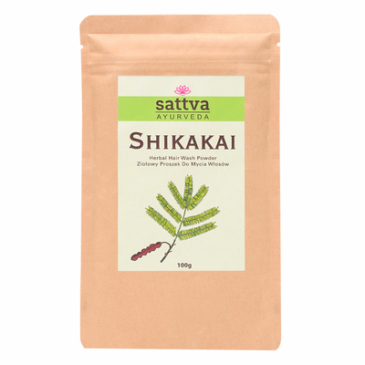 Sattva Shikakai Ziołowy Proszek do Mycia Włosów 100g