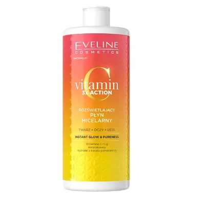 Eveline Vitamin 3x Action Rozświetlający Płyn Micelarny 500ml
