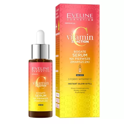 Eveline Vitamin 3x Action Bogate Serum na Pierwsze Zmarszczki 30ml