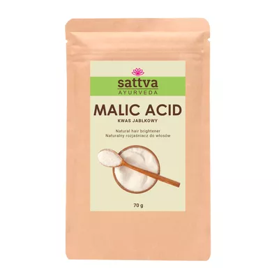 Sattva Malic Acid Kwas Jabłkowy Naturalny Rozjaśniacz do Włosów 70g