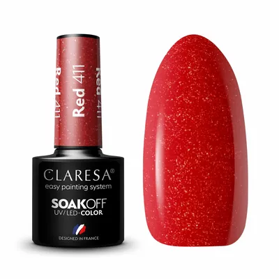 Claresa Lakier Hybrydowy Red 411