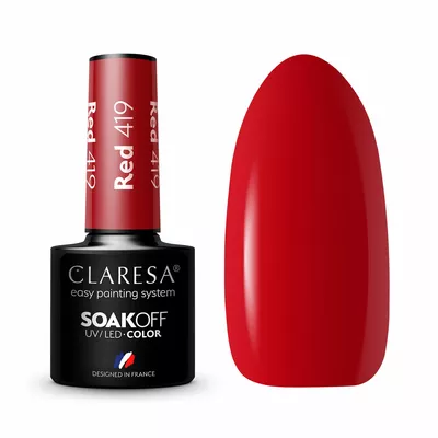 Claresa Lakier Hybrydowy Red 419