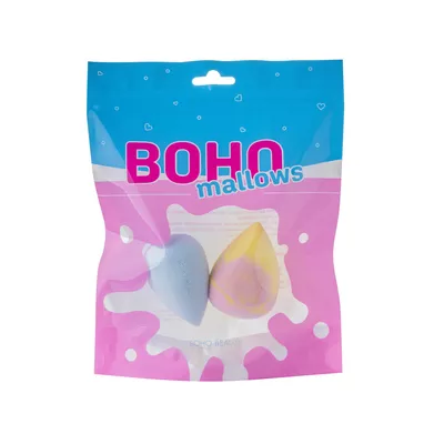 Boho Beauty Bohomallows Zestaw Gąbek do Makijażu Pink Lemon + Spun Sugar