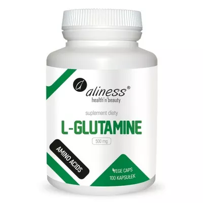 Aliness L-Glutamine 500mg 100 Vege Kapsułek