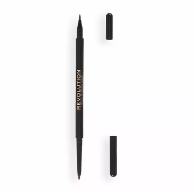Makeup Revolution Felt &amp; Kohl Eyeliner Duo Brown