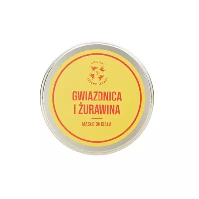 Mydlarnia Cztery Szpaki Masło do Ciała Gwiazdnica i Żurawina 150ml