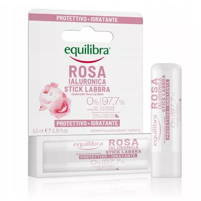 Equilibra Różany Balsam do Ust z Kwasem Hialuronowym