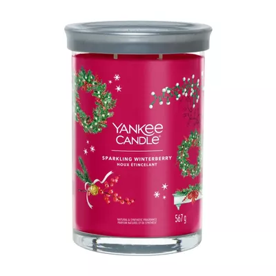 Yankee Candle Tumbler Świeca w Dużym Słoiku z Dwoma Knotami Sparkling Winterberry