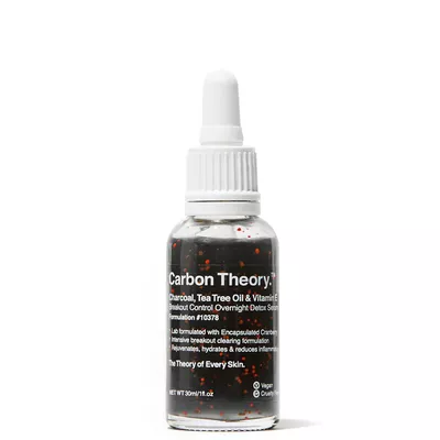 Carbon Theory Charcoal Tea Tree Oil &amp; Vitamin E Detoksujące Serum na Noc 30ml
