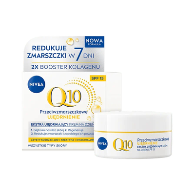 NIVEA Q10 Ujędrnienie Przeciwzmarszczkowy Nawilżający Krem na Dzień SPF15 50ml