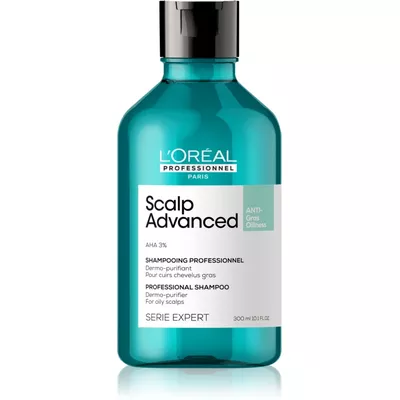 Loreal Professionnel Scalp Advanced ANTI-Grass Oiliness Oczyszczający Szampon do Włosów 300ml