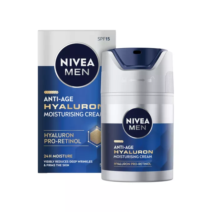 NIVEA MEN Hyaluron Przeciwzmarszczkowy Krem do Twarzy 50ml