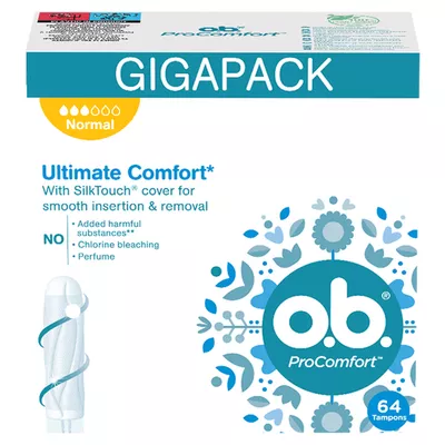 o.b. ProComfort Tampony Normal 64 Sztuki