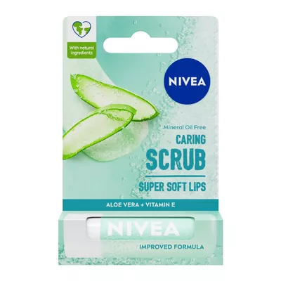 NIVEA Aloes Pielęgnujący Peeling do Ust w Sztyfcie 4,8 g