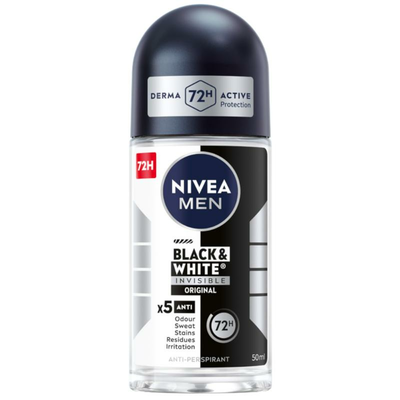 NIVEA MEN Black &amp; White Power Antyperspirant roll-on 50 ml