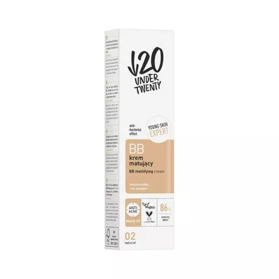 Under Twenty Krem Matujący BB 02 Natural 60ml