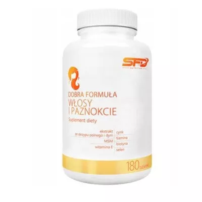 SFD Dobra Formuła Suplement Diety na Włosy i Paznokcie 180 Tabletek