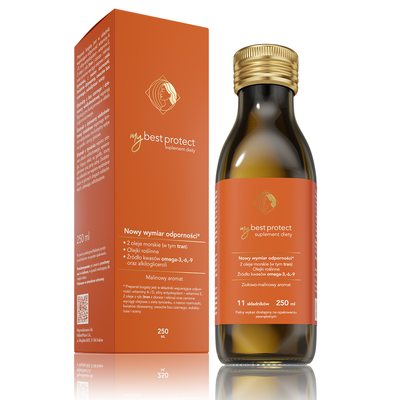 MyBestPharm MyBestprotect Aromat Ziołowo-Malinowy Suplement Diety 250ml