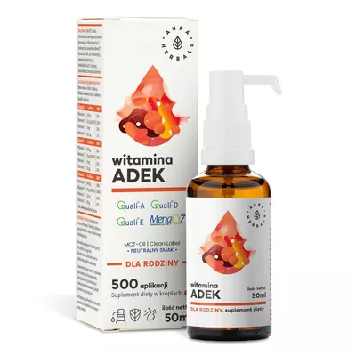 Aura Herbals Witamina ADEK Suplement Diety dla Rodziny 50ml
