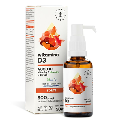 Aura Herbals Witamina D3 4000 IU Suplement Diety 50ml
