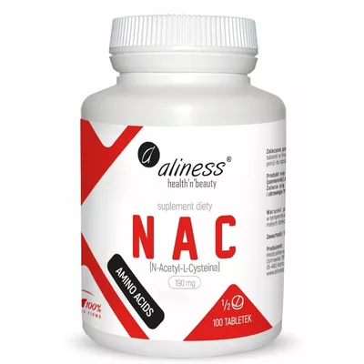 Aliness Nac N-Acetyl-L-Cysteina Suplement Diety 100 Tabletek