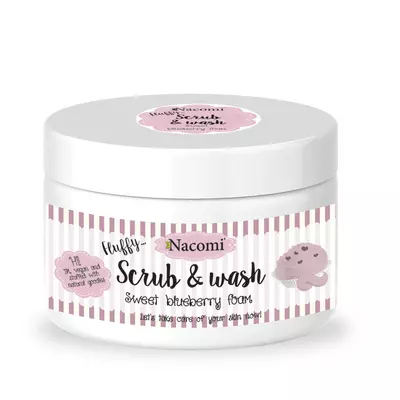 Nacomi Scrub &amp; Wash Piankowy Peeling Borówka 180ml