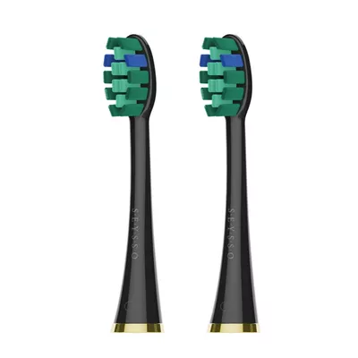 SEYSSO Gold Black Whitening Końcówki Wymienne do Szczoteczki Sonicznej 2 Sztuki
