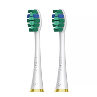 SEYSSO Gold White Whitening Końcówki Wymienne do Szczoteczki Sonicznej 2 Sztuki
