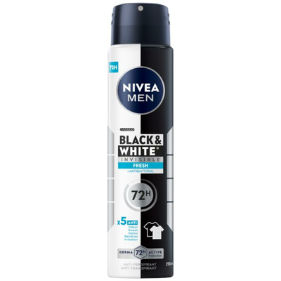 NIVEA Men Antyperspirant Black &amp; White Invisible Fresh 250ml
