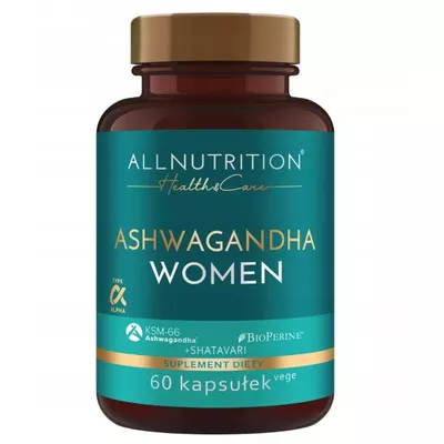 ALLNUTRITION Health&amp;Care Ashwagandha Women Suplement Diety 60 Kapsułek
