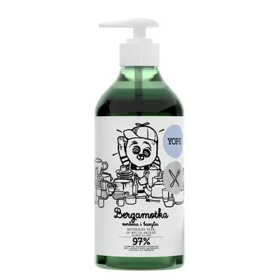 Yope Płyn do Mycia Naczyń - Bergamotka, Werbena i Bazylia 750ml