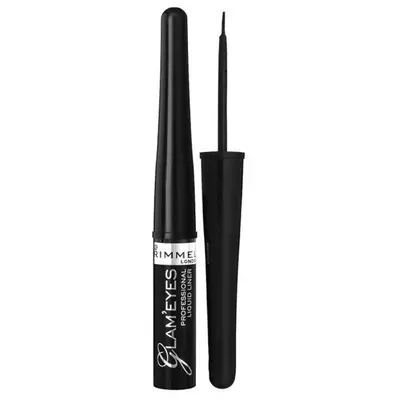Rimmel Glam Eyes Professional Płynny Eyeliner 001 Black Glamour     