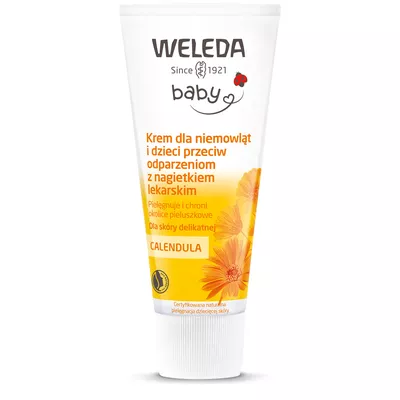 Weleda Baby Krem Przeciw Odparzeniem dla Niemowląt i Dzieci z Nagietkiem Lekarskim 75ml