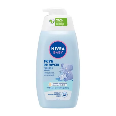 NIVEA Baby Płyn do Mycia Łagodna Kąpiel 450ml