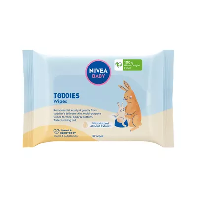 NIVEA Baby Chusteczki Biodegradowalne Toddies 57szt
