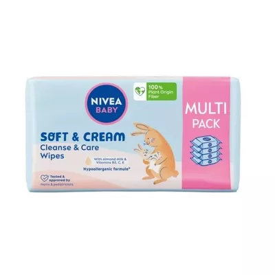NIVEA Baby Chusteczki Soft Cream Multi Pack 3x57szt