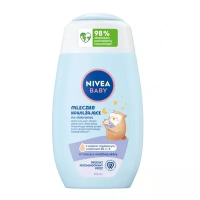 NIVEA Baby Mleczko Nawilżające na Dobranoc 200ml
