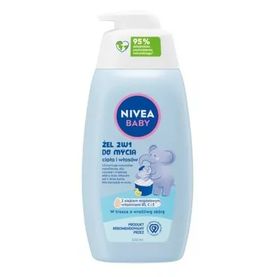 NIVEA Baby Żel 2w1 do Mycia Ciała i Włosów 500ml