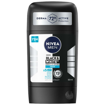 NIVEA MEN Black &amp; White Fresh Antyperspirant Stick 50ml