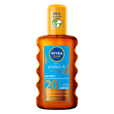 NIVEA Sun Protect Bronze Olejek w Sprayu Aktywujący Naturalną Opaleniznę SPF20 200ml