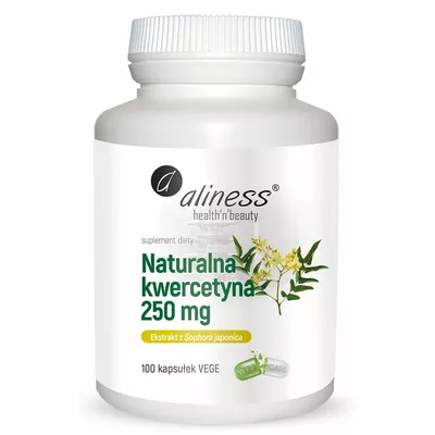 Aliness Kwercetyna Suplement Diety 250mg 100 Kapsułek