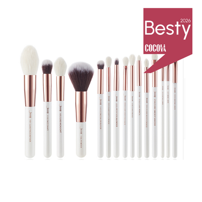 Jessup Zestaw 15 Pędzli do Makijażu T222 White/Rose Gold