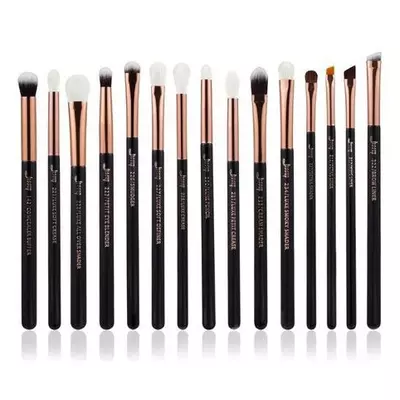 Jessup Zestaw 15 Pędzli do Oczu T157 Black/Rose Gold