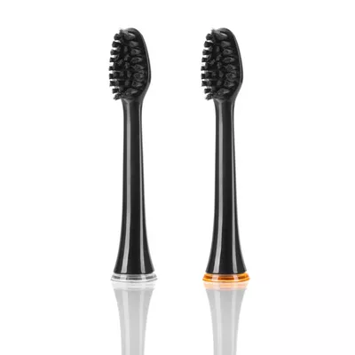 SEYSSO Carbon Końcówki do Szczoteczki Sonicznej Professional Black 2 Sztuki