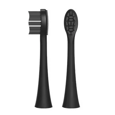 Feelo Końcówki Wymienne do Szczoteczki Sonicznej Standard Black 2 Sztuki