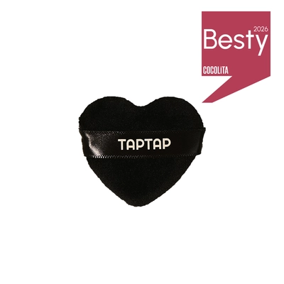 TAPTAP Puszek do Pudru Serce Czarne XS